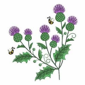 Picture of Thistles Machine Embroidery Design
