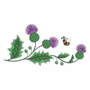 Picture of Thistle & Bee Machine Embroidery Design