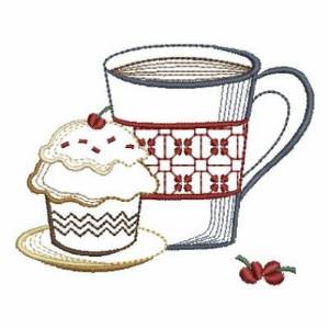 Picture of Coffee & Cupcake Machine Embroidery Design