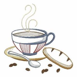 Picture of Coffee & Biscuit Machine Embroidery Design