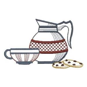 Picture of Coffee & Cookie Machine Embroidery Design