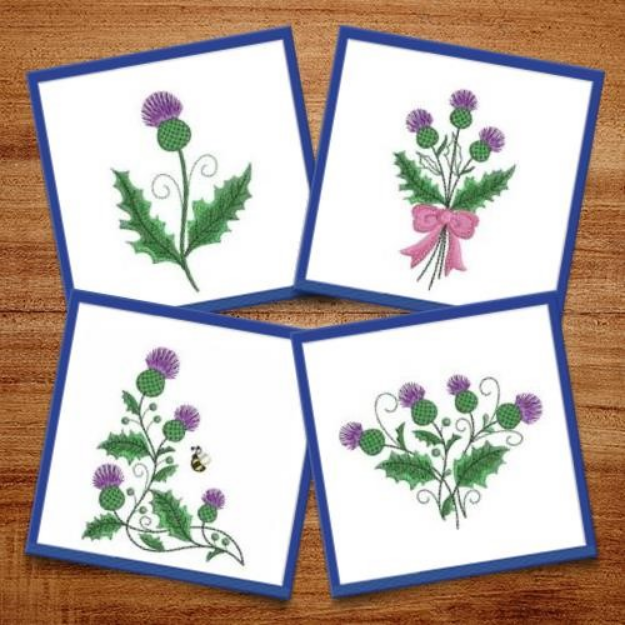 Picture of Thistle Embroidery Design Pack