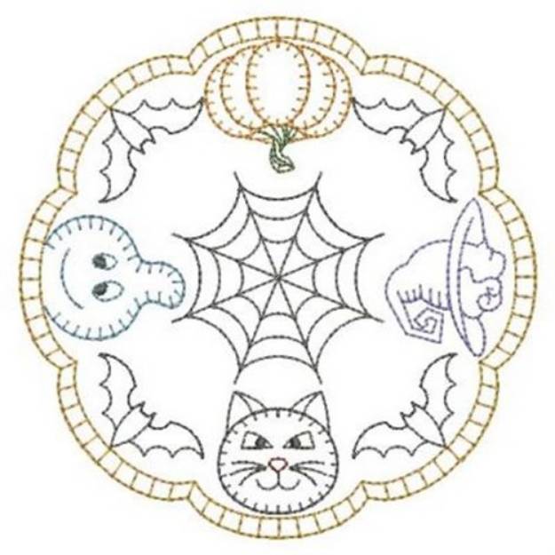 Picture of Redwork Halloween Characters Machine Embroidery Design