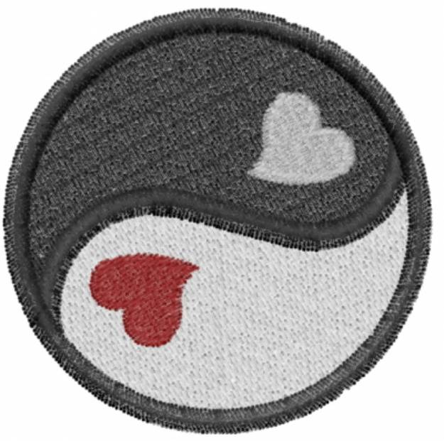 Picture of Yin Yang  With Hearts
