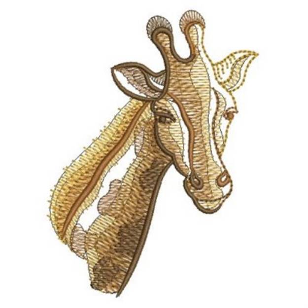 Picture of Rippled African Giraffe Machine Embroidery Design