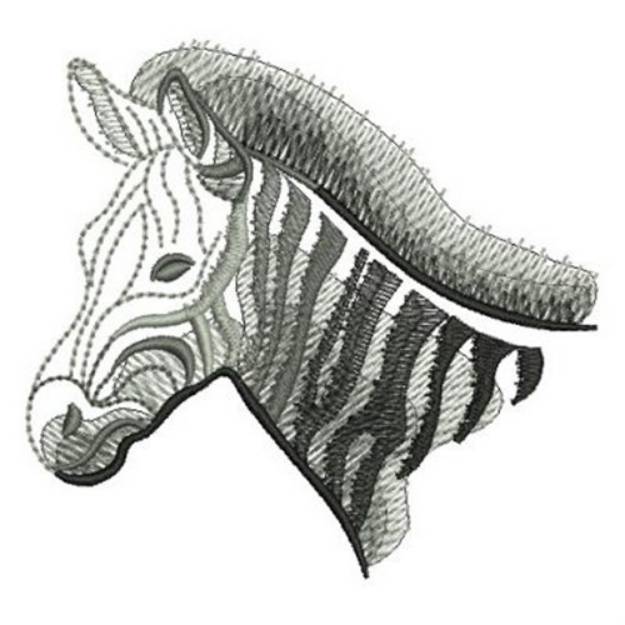 Picture of Rippled African Zebra Machine Embroidery Design
