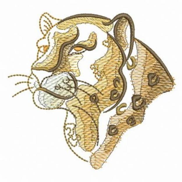 Picture of Rippled African Leopard Machine Embroidery Design