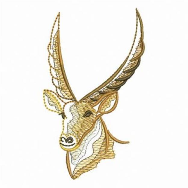 Picture of Ripple African Antelope Machine Embroidery Design