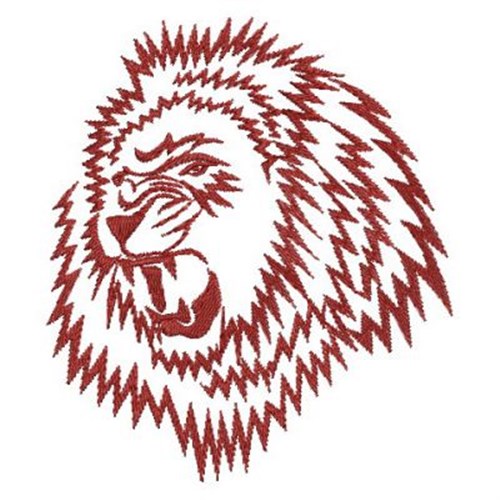 African Roaring Lion Machine Embroidery Design