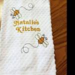Picture of Lined Bee Machine Embroidery Design
