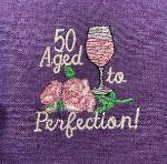 Picture of Aged 50 Machine Embroidery Design