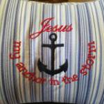 Picture of Jesus My Anchor Machine Embroidery Design