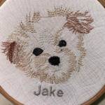 Picture of Morkie Face Outline Machine Embroidery Design
