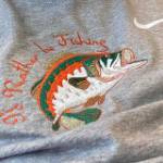 Picture of Id Rather be Fishing Machine Embroidery Design