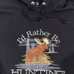 Picture of Id Rather Be Hunting Machine Embroidery Design