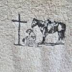 Picture of Praying Cowgirl Machine Embroidery Design
