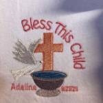 Picture of Bless This Child Machine Embroidery Design