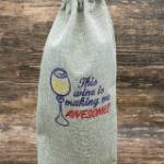Picture of Wine Awesome Machine Embroidery Design