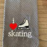Picture of I Love Skating/Skater Machine Embroidery Design