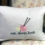Picture of Knitting Needles & Yarn Machine Embroidery Design