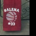 Picture of Light Fill Basketball Machine Embroidery Design