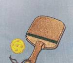 Picture of Ball & Paddle Machine Embroidery Design