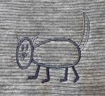 Picture of Stick Cat Machine Embroidery Design