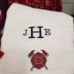 Picture of Fireman Logo Machine Embroidery Design