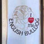 Picture of English Bulldog Machine Embroidery Design