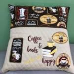 Picture of Coffee & Books Machine Embroidery Design