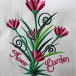 Picture of Flower Garden Machine Embroidery Design