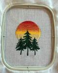 Picture of Moon Trees Machine Embroidery Design
