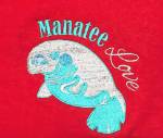 Picture of Manatee Love Machine Embroidery Design