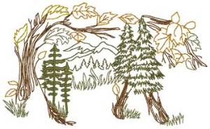 Picture of Wildlife Machine Embroidery Design