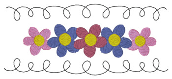 Garden Machine Embroidery Design
