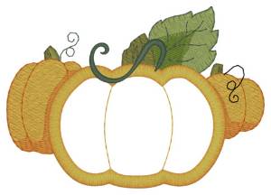 Picture of Pumpkin Garden Machine Embroidery Design