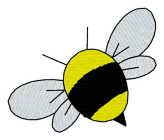Picture of Garden Bee Machine Embroidery Design