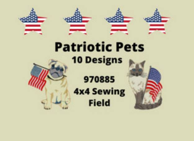 Picture of Dog & Cat Embroidery Design Pack