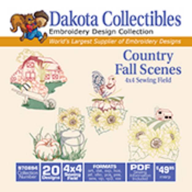 Picture of Scenic Embroidery Design Pack