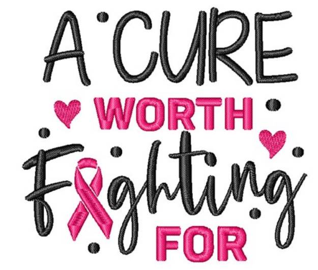 Picture of A Cure Worth Fighting For Machine Embroidery Design