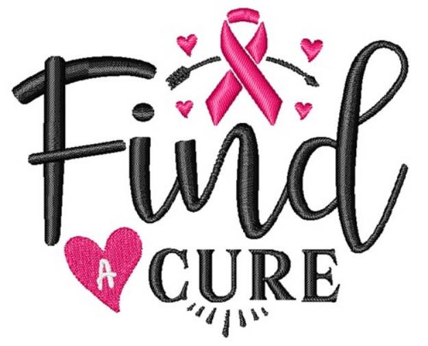 Picture of Find a cure Machine Embroidery Design