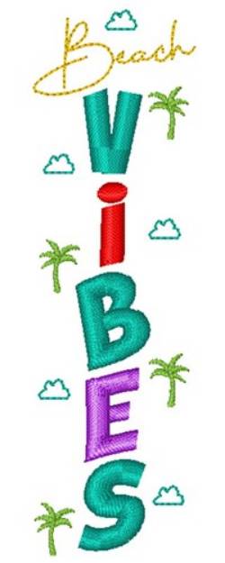 Picture of Beach Vibes 1 Machine Embroidery Design