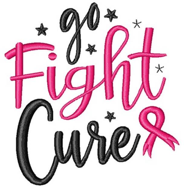 Picture of Go Fight Cure Machine Embroidery Design