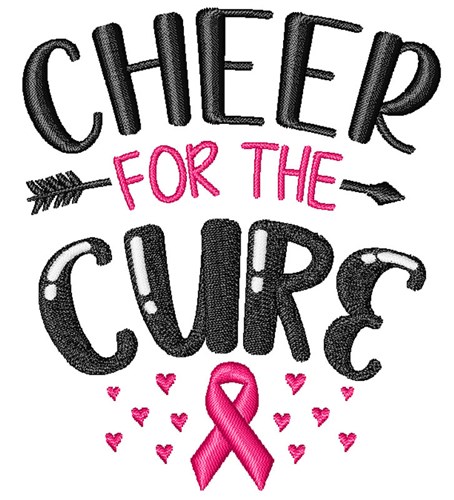 Cheer for the Cure Machine Embroidery Design