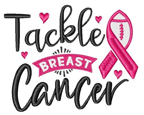 Tackle breast cancer Machine Embroidery Design