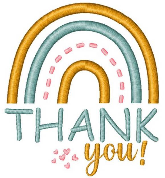 Picture of thank you Machine Embroidery Design