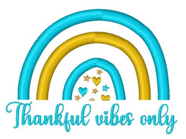 Picture of thankful vibes only Machine Embroidery Design