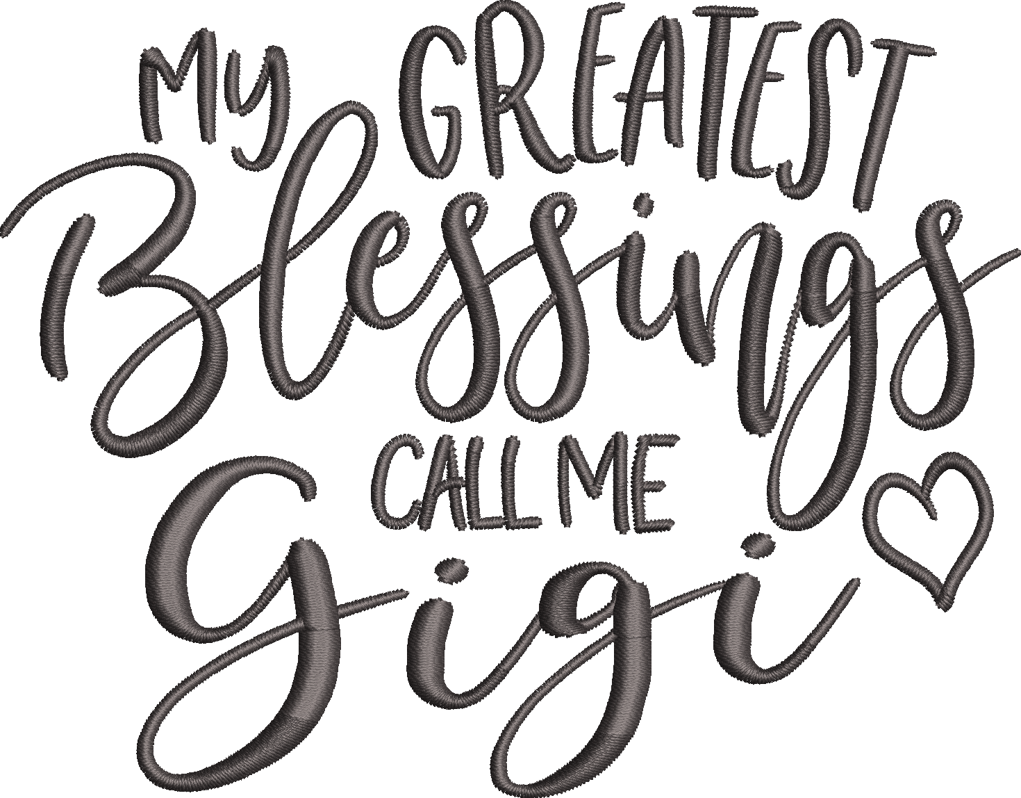 Gigis Greatest Blessings Machine Embroidery Design