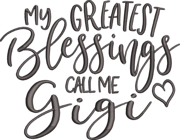 Picture of Gigis Greatest Blessings Machine Embroidery Design