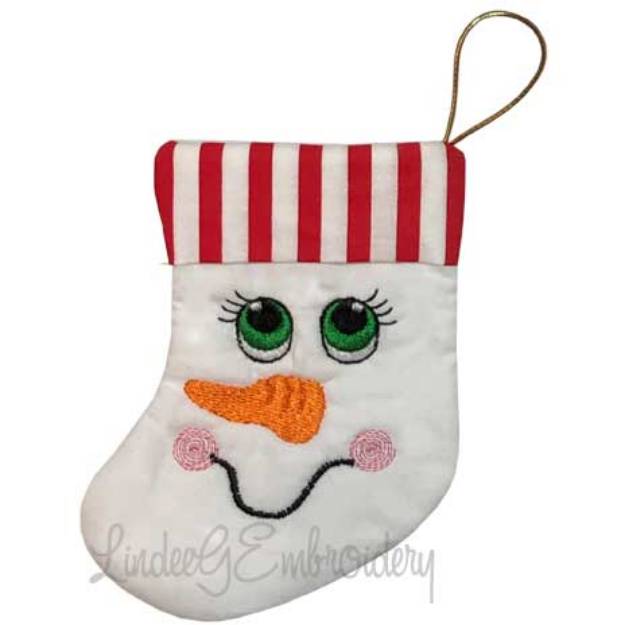 Picture of Snowman Stocking (4.6 x 5.9-in)